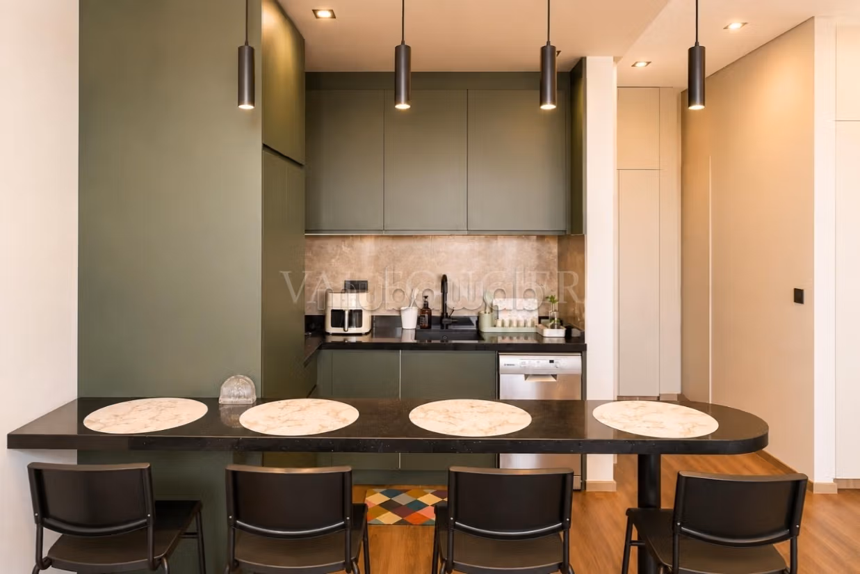 Location Studio Ultra Moderne Meublé étage élevé avec vue dégagée Romandie, Casablanca — 4
