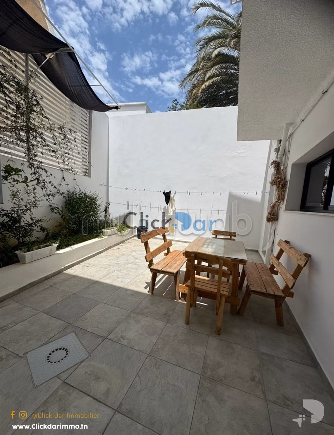 Appartement S2 location estivale Hammamet