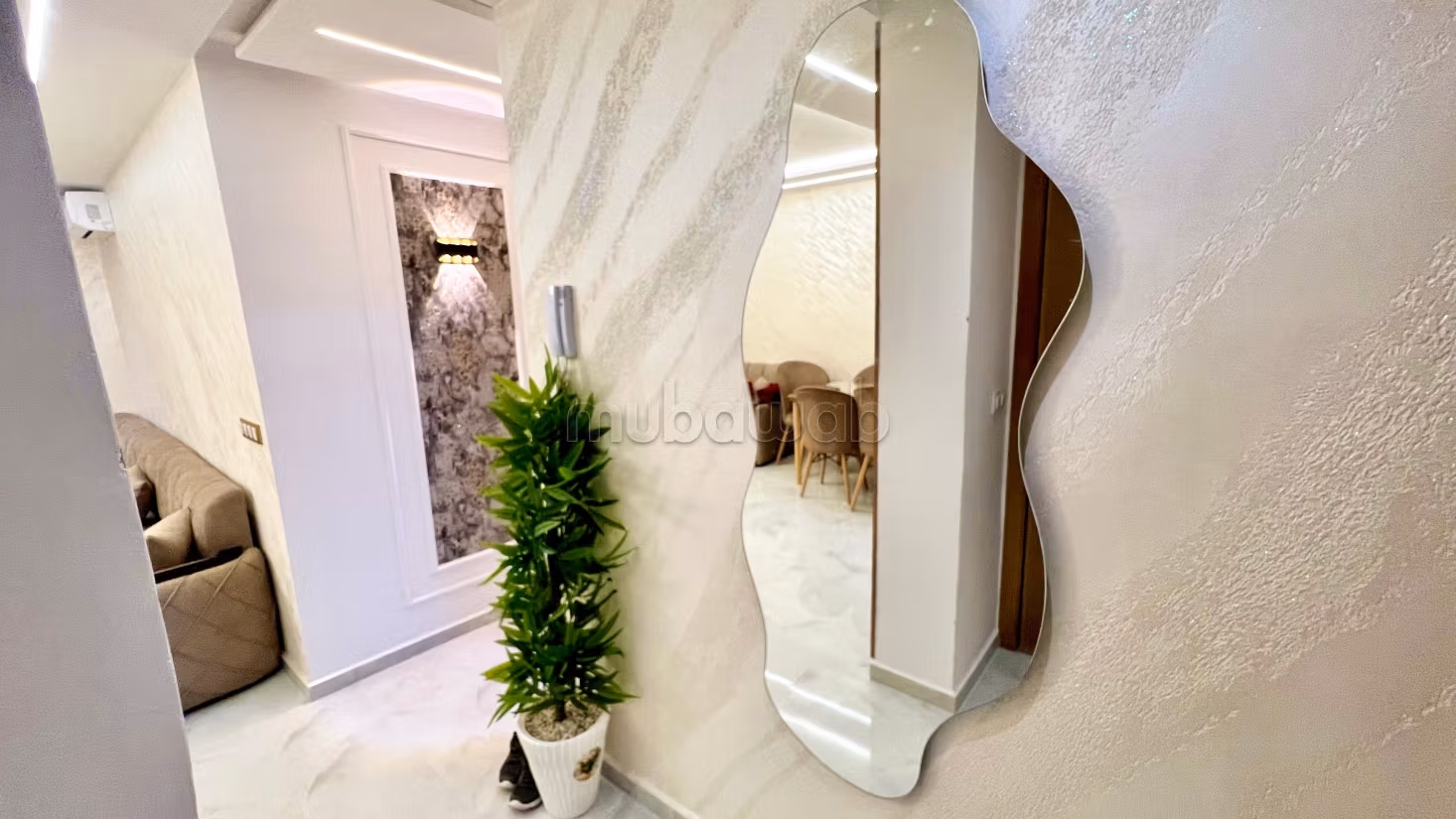 Apartments for rent in Martil. 3 excellent rooms. Traditional Moroccan lounge