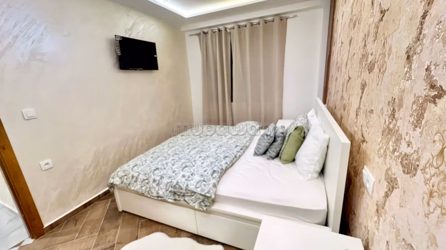 Apartments for rent in Martil. 3 excellent rooms. Traditional Moroccan lounge