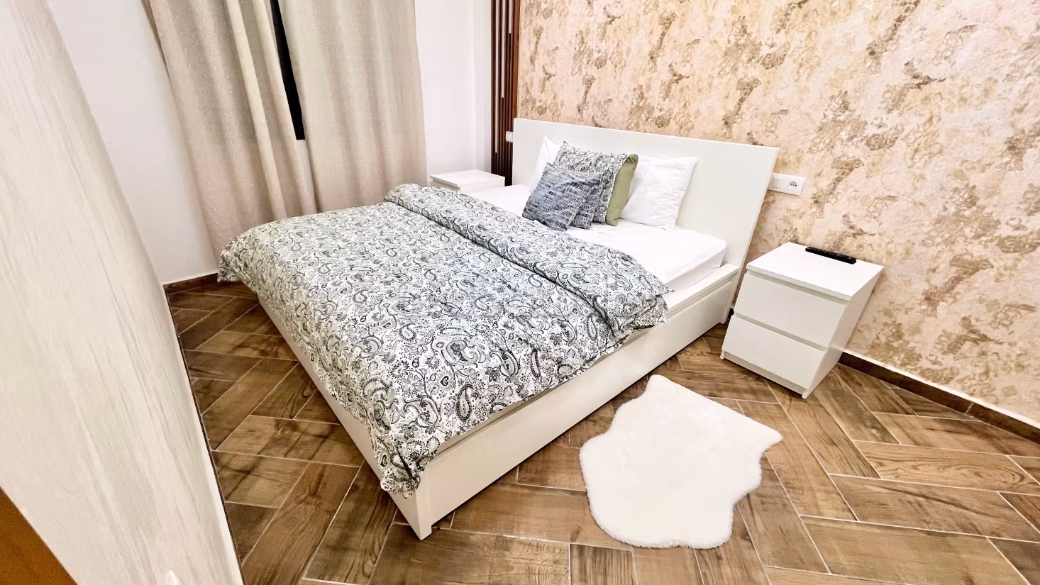 Apartments for rent in Martil. 3 excellent rooms. Traditional Moroccan lounge
