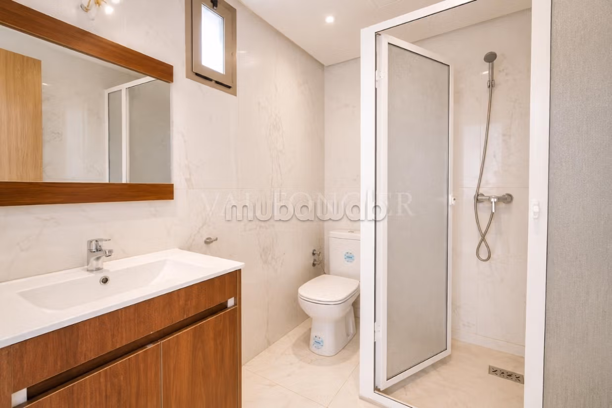 Posizione Appartamento Nuovo 1 camera con terrazza Quartiere degli Ospedali, Casablanca