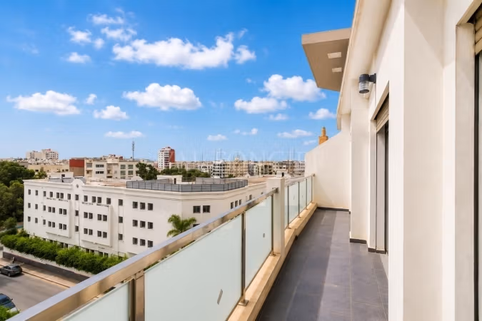 Location Appartement Neuf 1 chambre avec terrasse Quartier des Hôpitaux, Casablanca