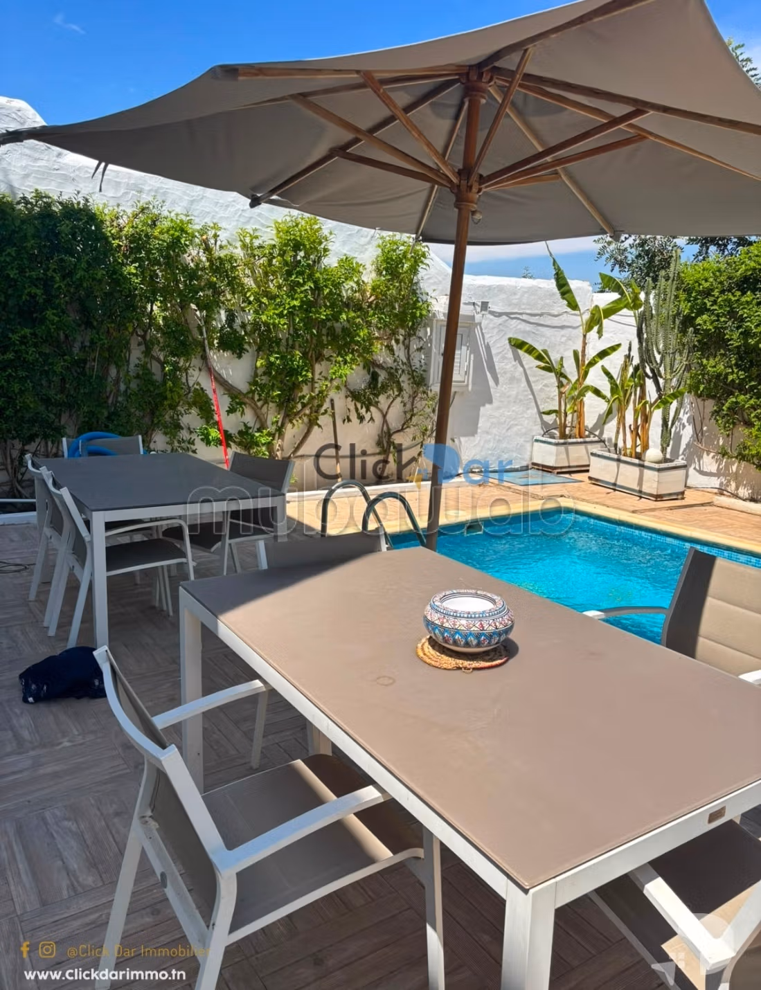 A villa with a pool in S3, located in Hammamet