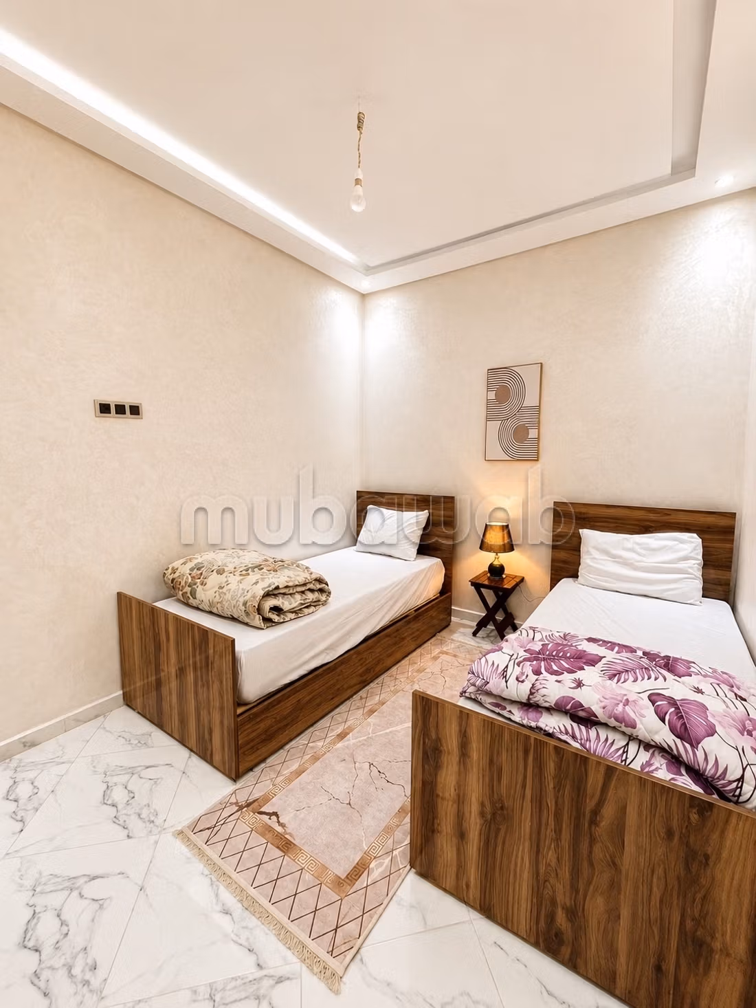 Superbe appartement à louer à Marjane. 
2 chambres agréables. 
Meublé
