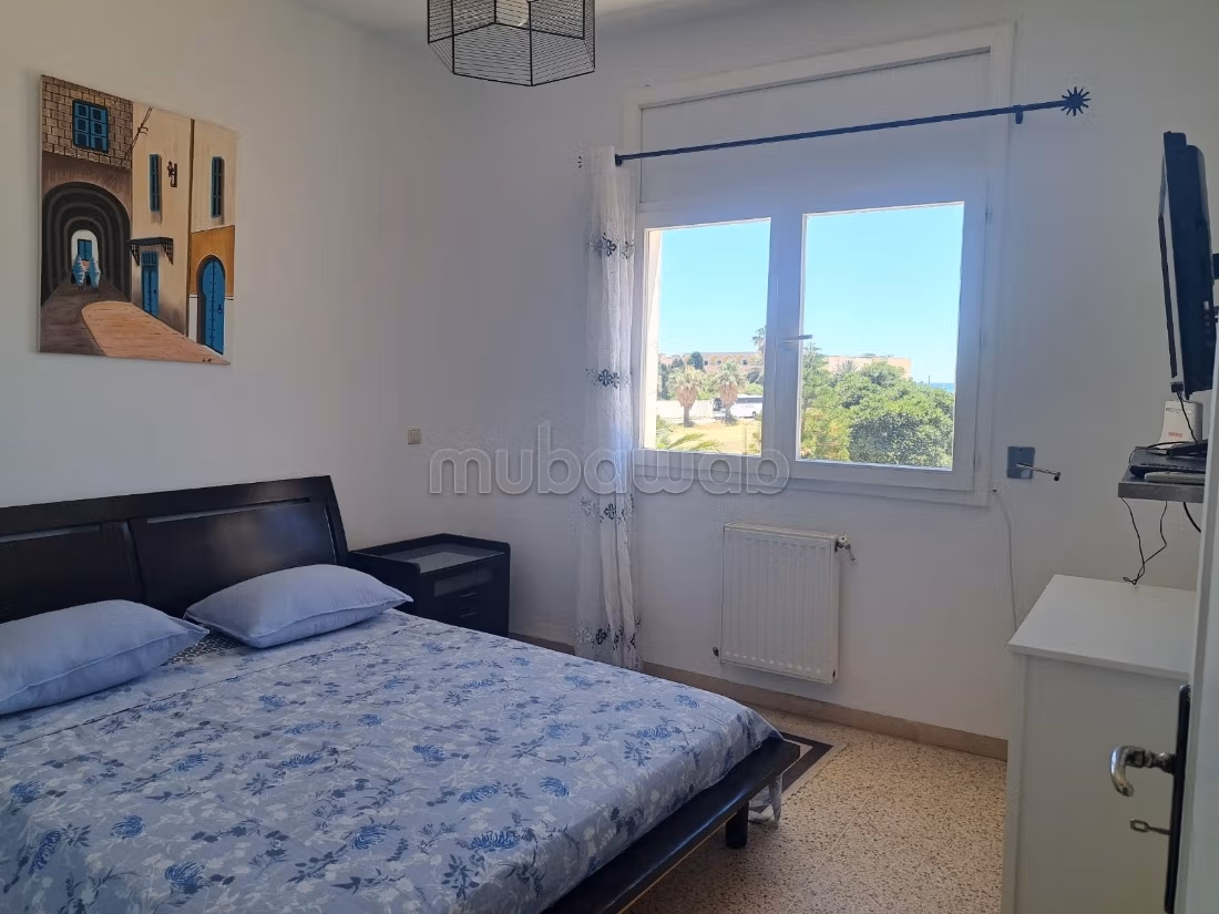 Appart meublé 86m² vue mer 2min plage Nabeul