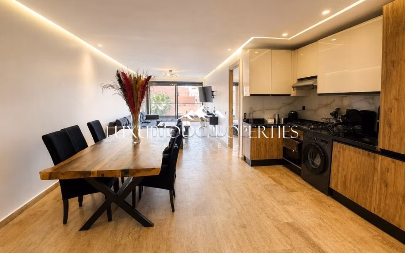 Appartement meublé avec balcons, Guéliz — 3