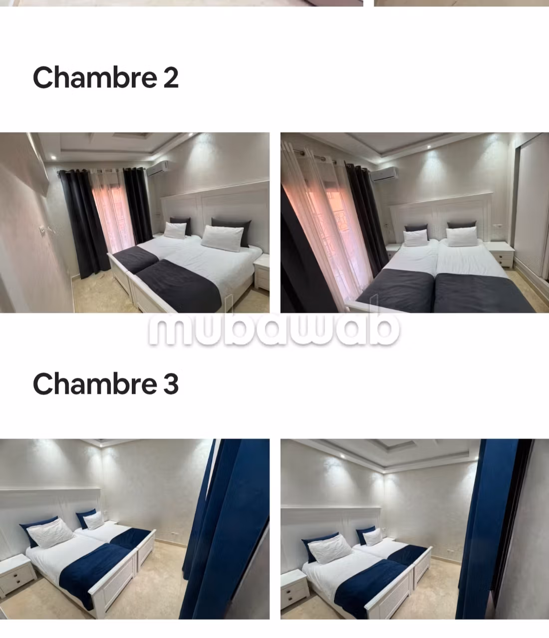 Bel appartement à vendre à Samlalia. 
Surface de 97 m². 
Meublé — 4
