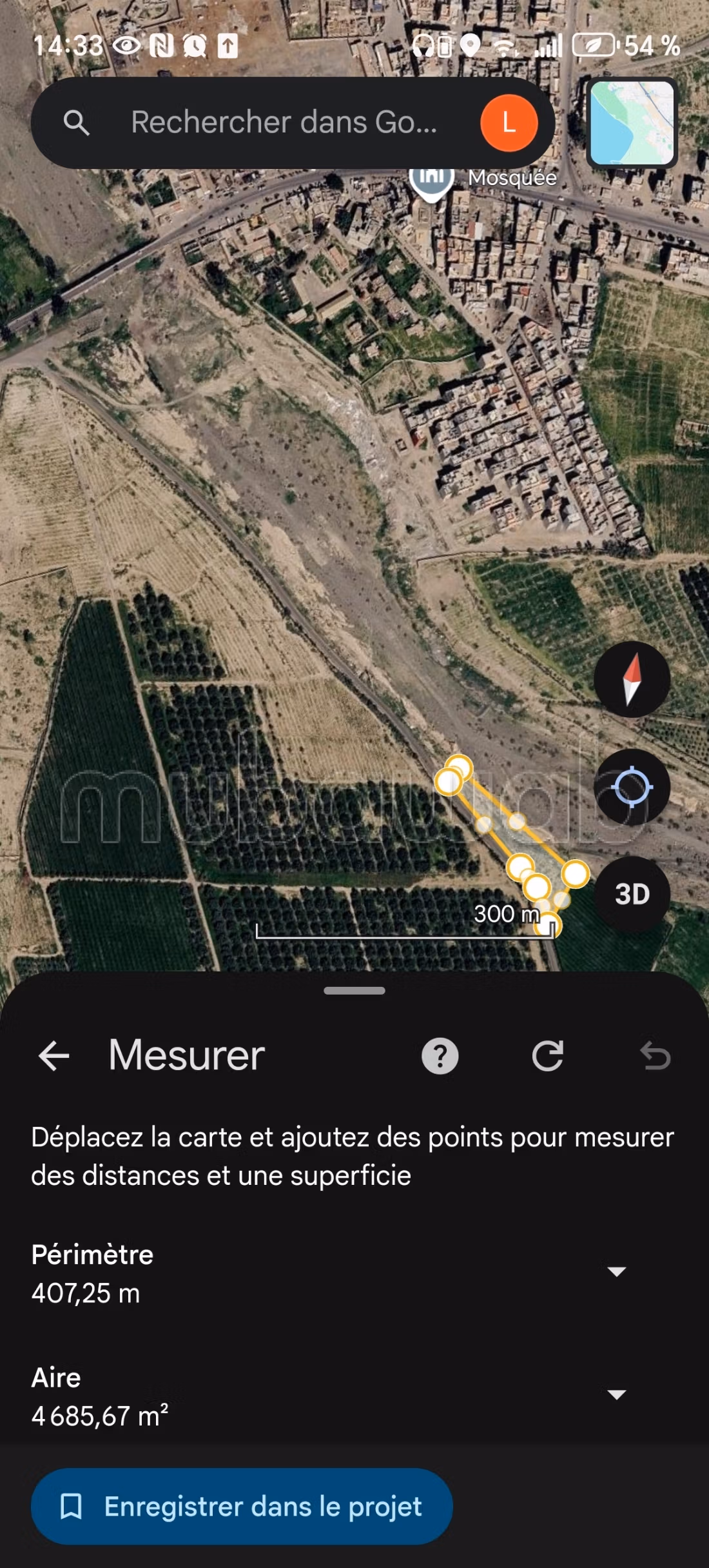 Vente de terrain à Route d'Agadir Essaouira. Surface de 4000 m²