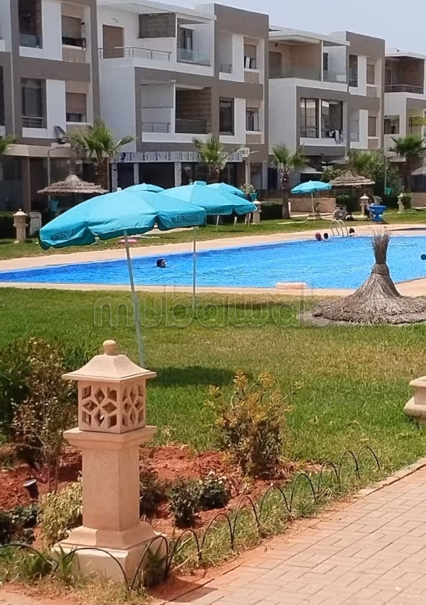 Appartement de luxe à Al Mansouria, Mohammedia avec vue sur la piscine