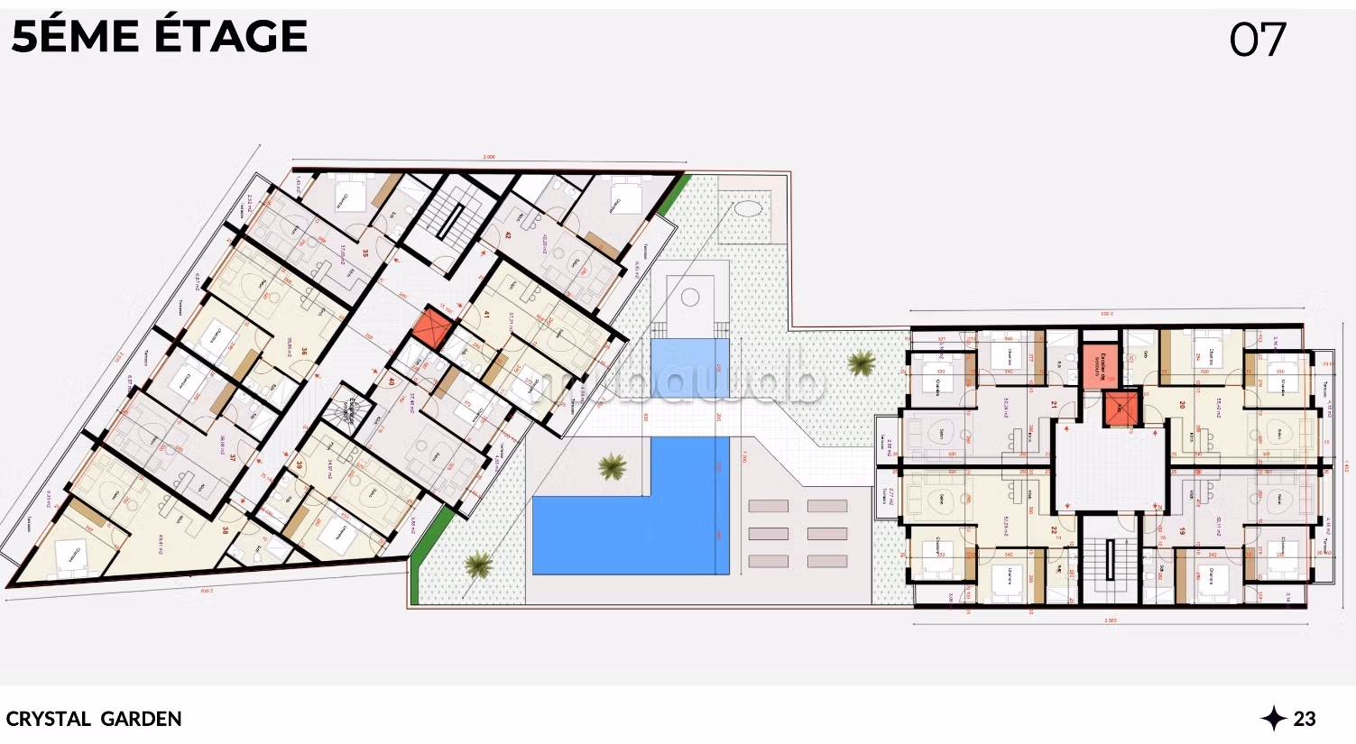Dernier lot · 2ch 55m² · Piscine Rooftop — 5
