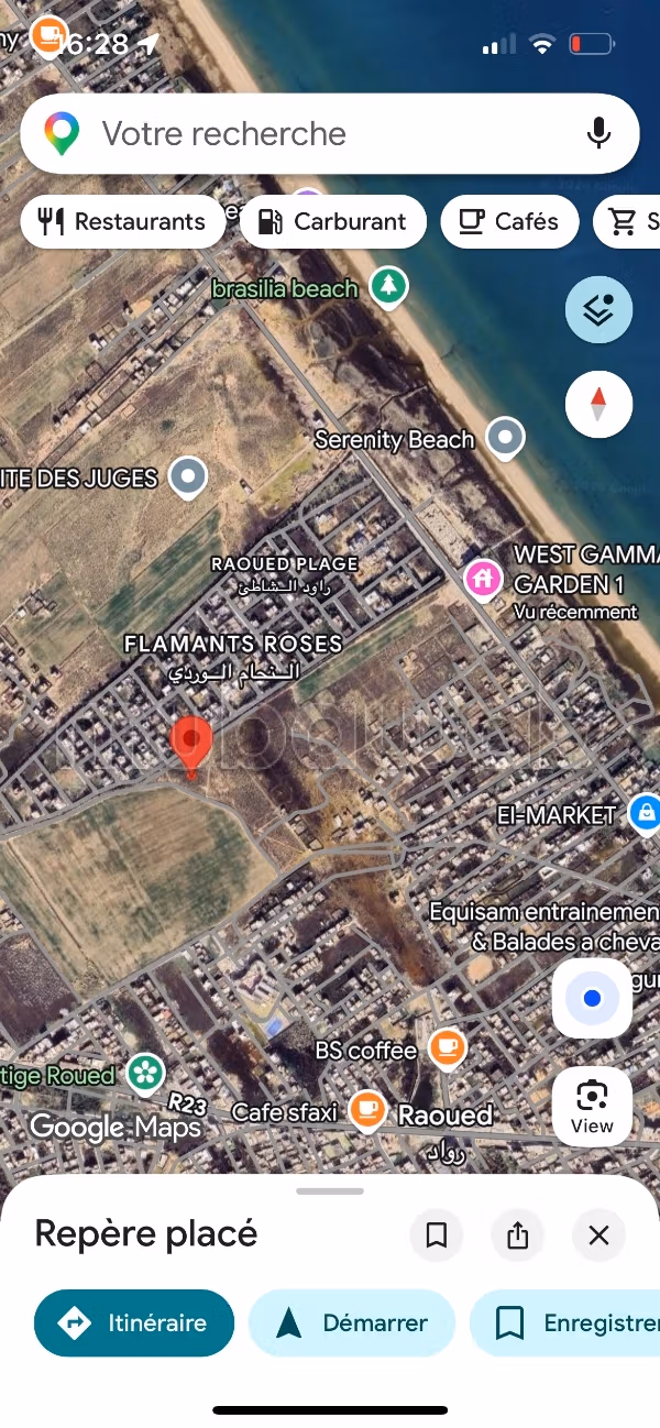 Terrain de 901 m² à Raoued Plage – Cité des Juges