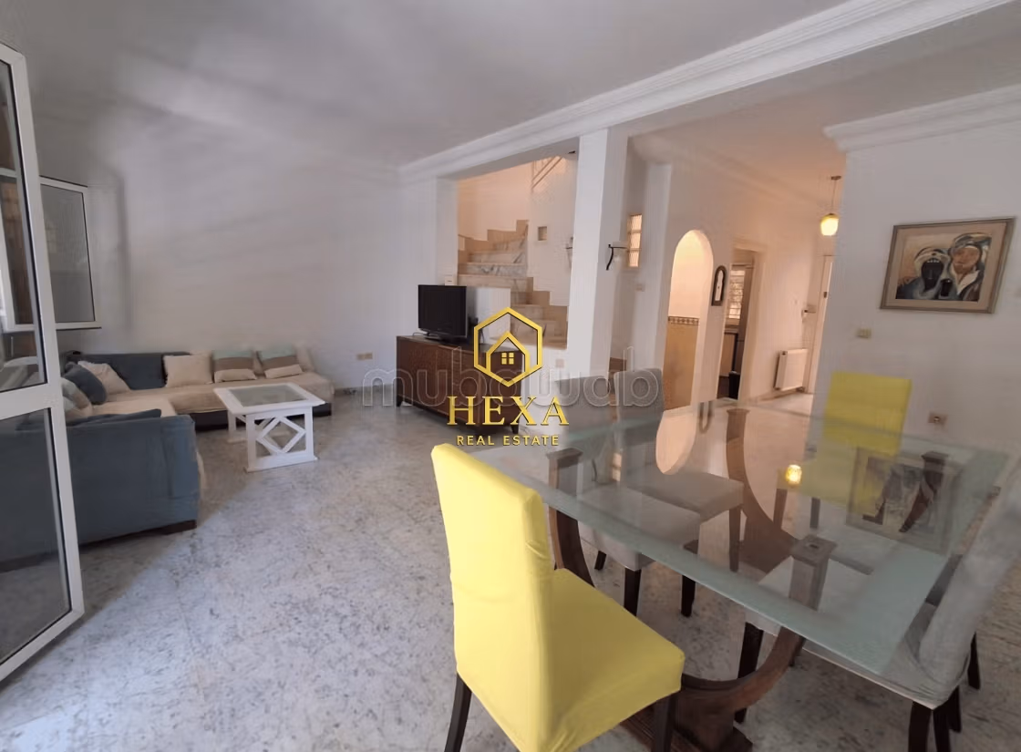 Furnished S3 duplex in La Marsa