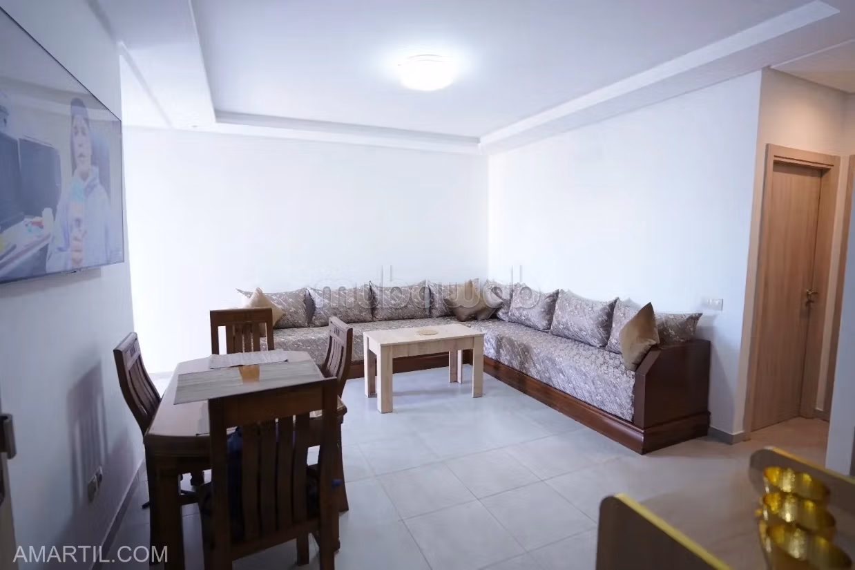 Appartamento elegante con piscina in affitto sulla corniche di Martil costa mar