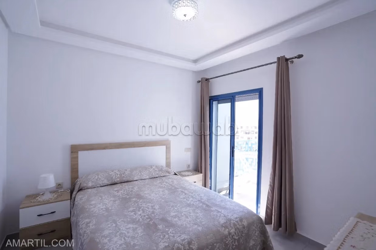 Appartamento elegante con piscina in affitto sulla corniche di Martil costa mar