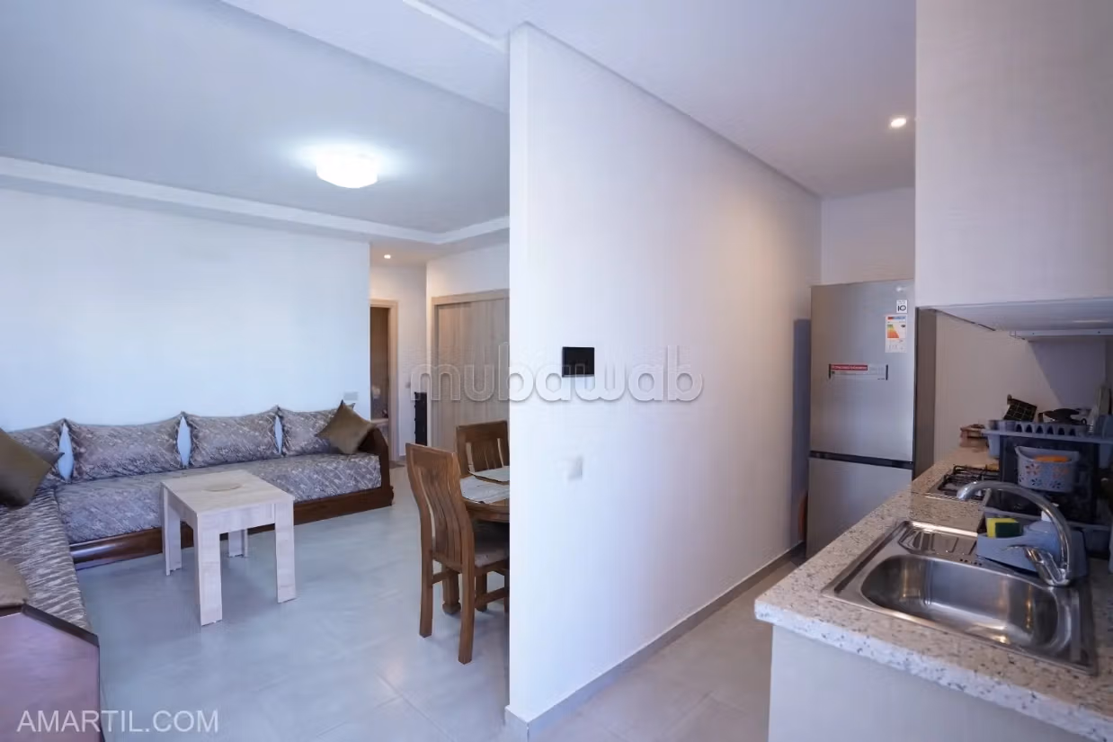 Appartamento elegante con piscina in affitto sulla corniche di Martil costa mar