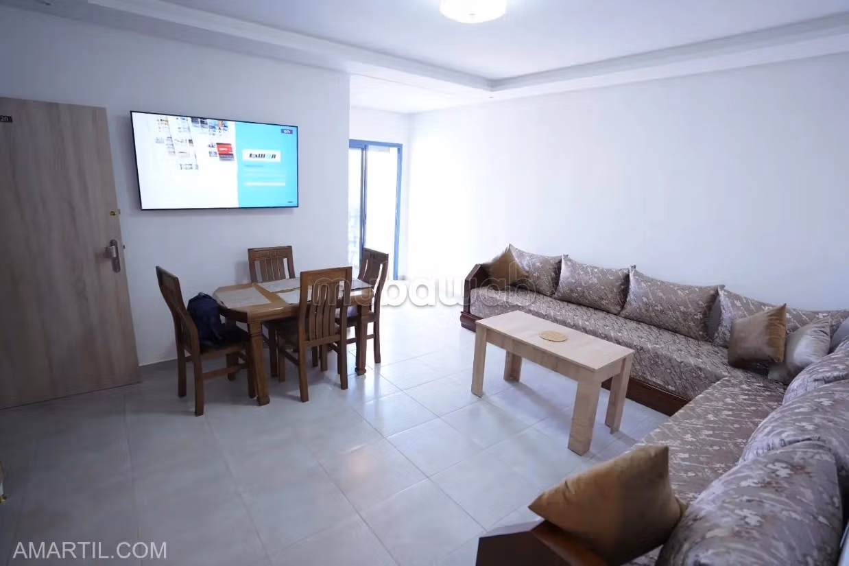 Appartamento elegante con piscina in affitto sulla corniche di Martil costa mar
