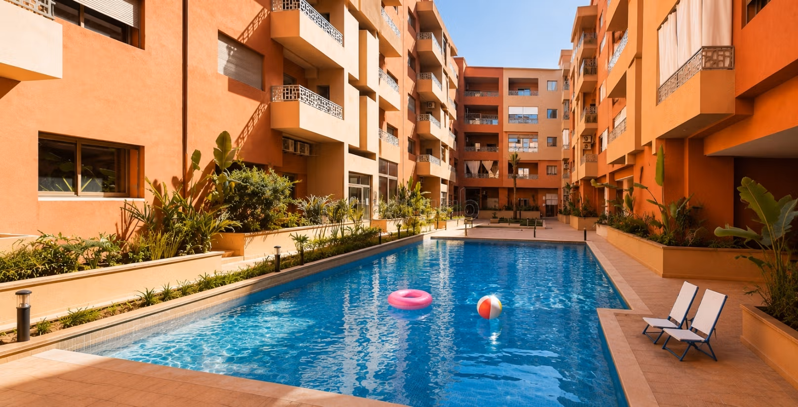 High standard furnished apartment - 78 m² - Pool - Casablanca Road - Marrakech
