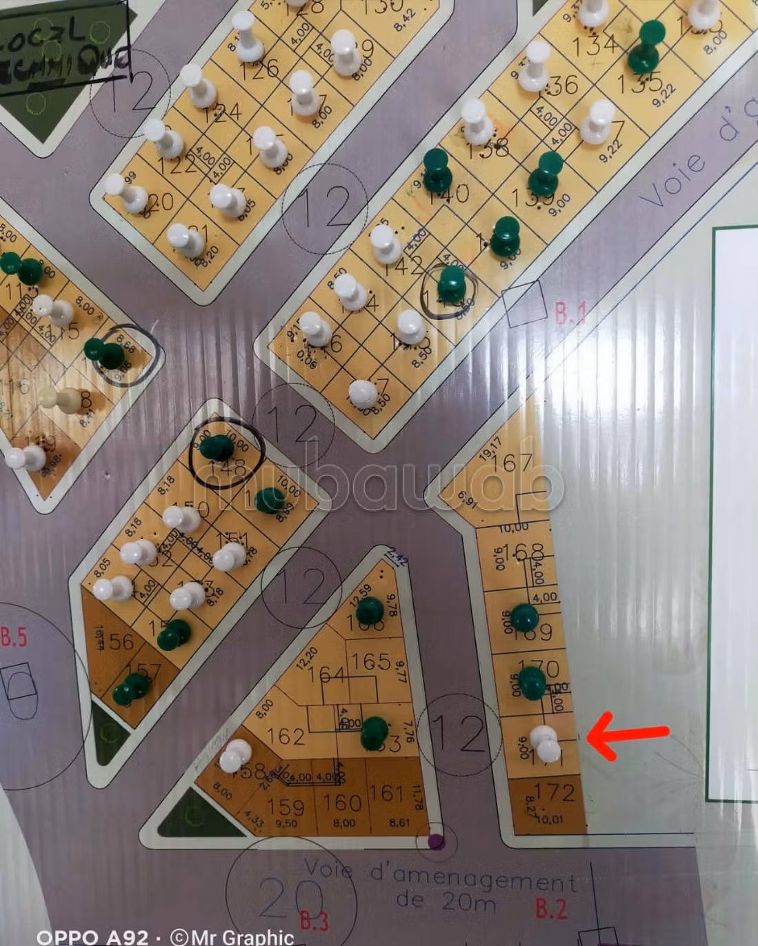 Achat de terrain à Route Casablanca. Surface totale 12000 m²