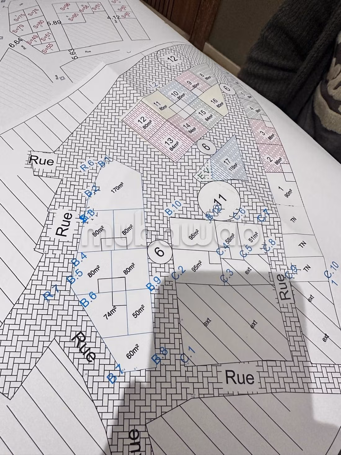 Achat de terrain à Route Casablanca. Surface totale 12000 m²