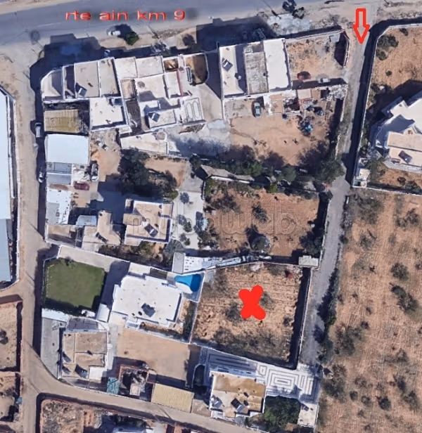 Terrain a vendre route el ain km9 sfax