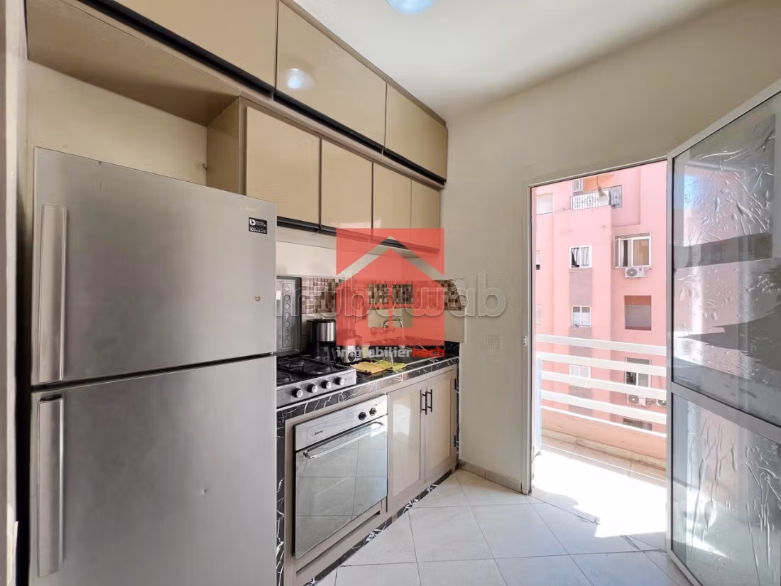 New Appart Meuble avec balcon a Cote de Marjane