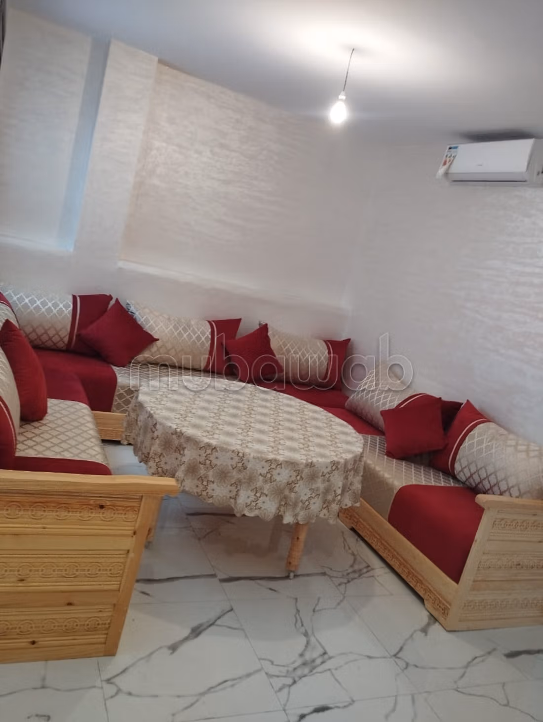 Apartments for rent in Saidia. Total area 70 m². Sturdy door, Moroccan lounge.