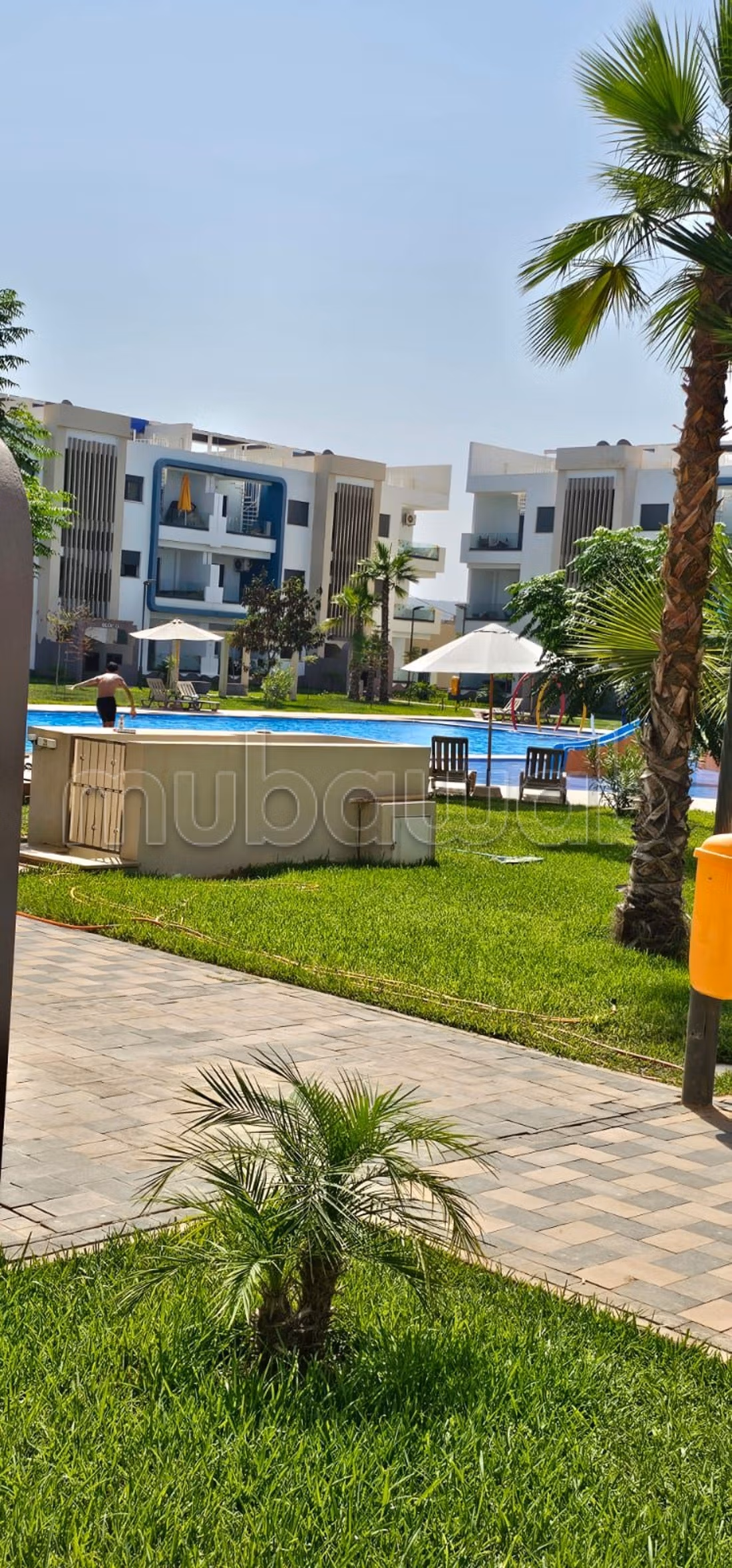 Apartments for rent in Saidia. Area 80 m². Secure residence equipped with a satellite channel reception system.