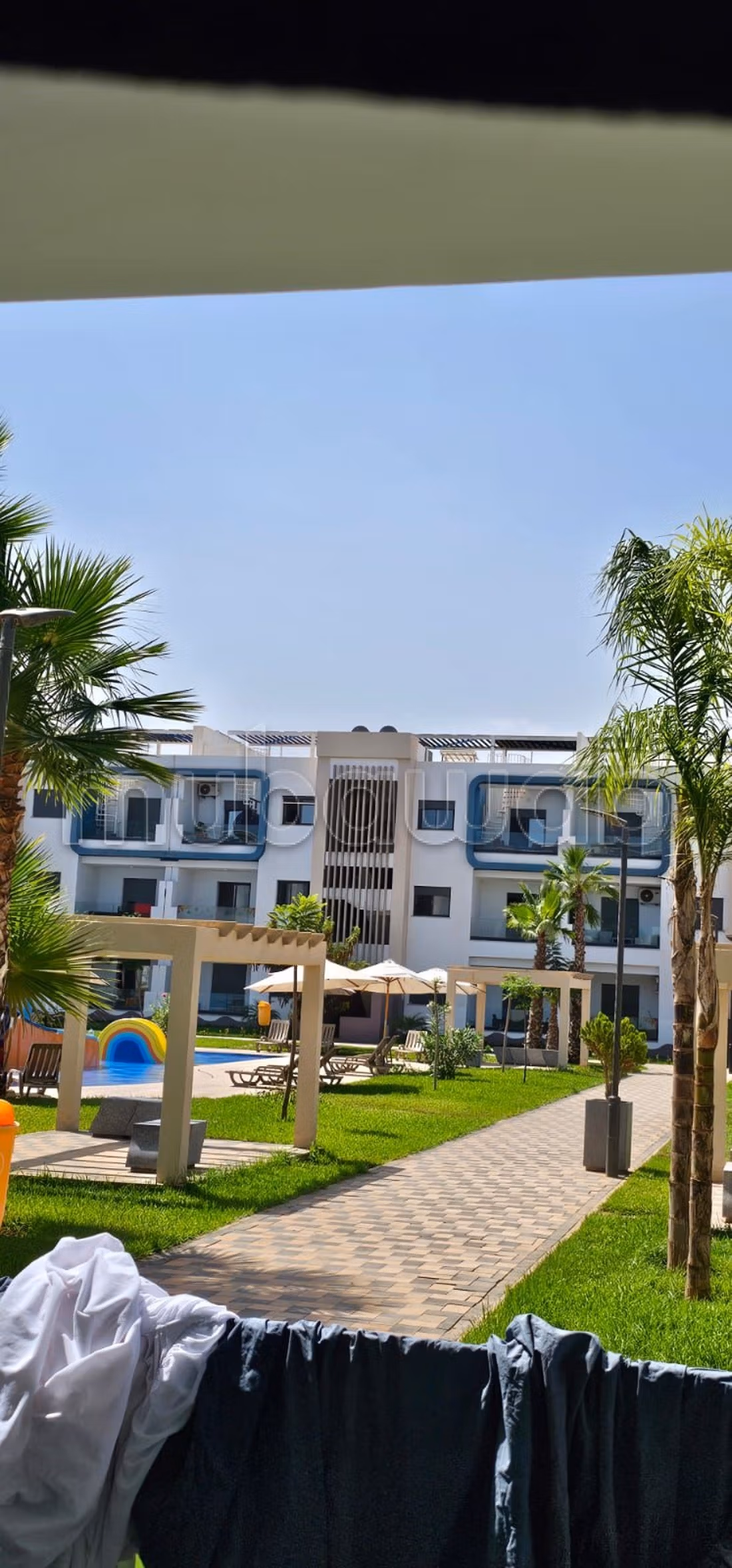 Apartments for rent in Saidia. Area 80 m². Secure residence equipped with a satellite channel reception system.
