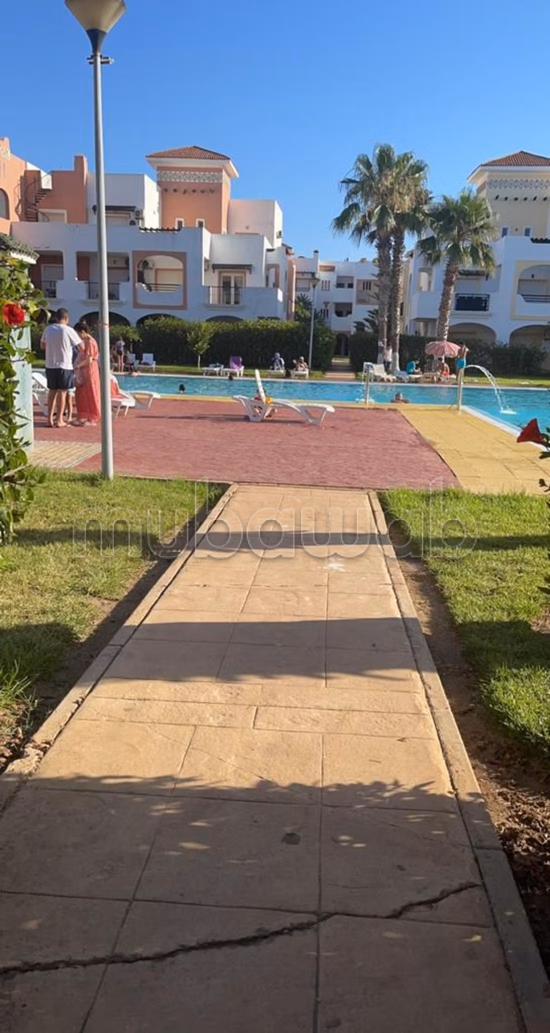 Apartments for rent in Saidia. Area 80 m². Secure residence equipped with a satellite channel reception system.