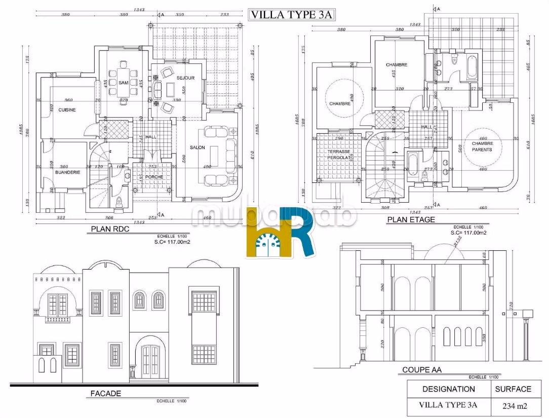 High-end house for sale in Midoun. 3 comfortable bedrooms. Terrace and garden