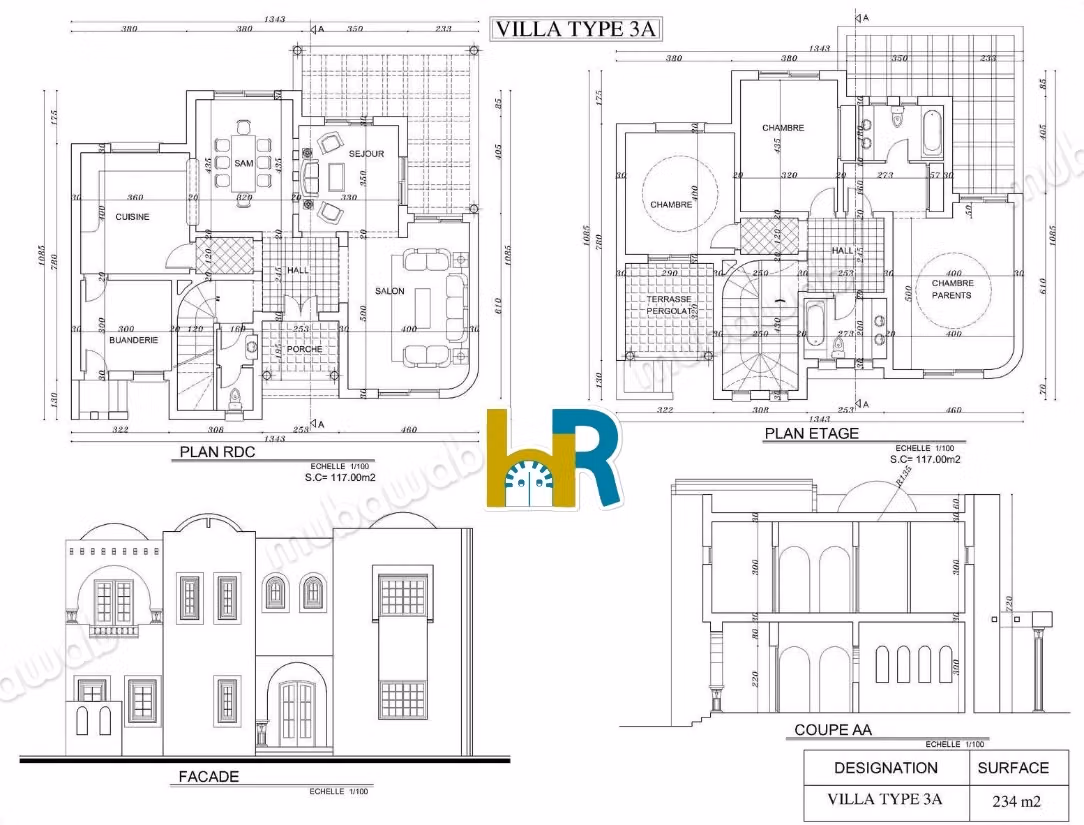High standard house for sale in Midoun. 3 comfortable bedrooms. Terrace and garden