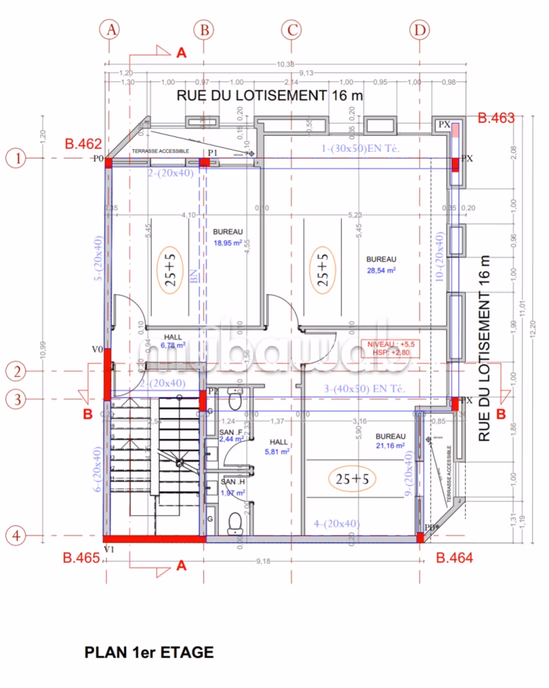 Local comercial de 450 m² en Dar Bouazza