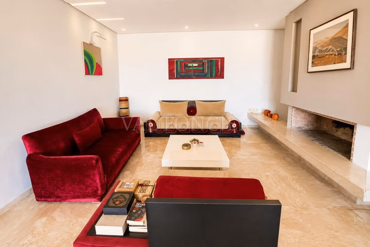 Location Superbe Appartement Meublé 3Chambres avec terrasse 
Ain Diab, Casablanca