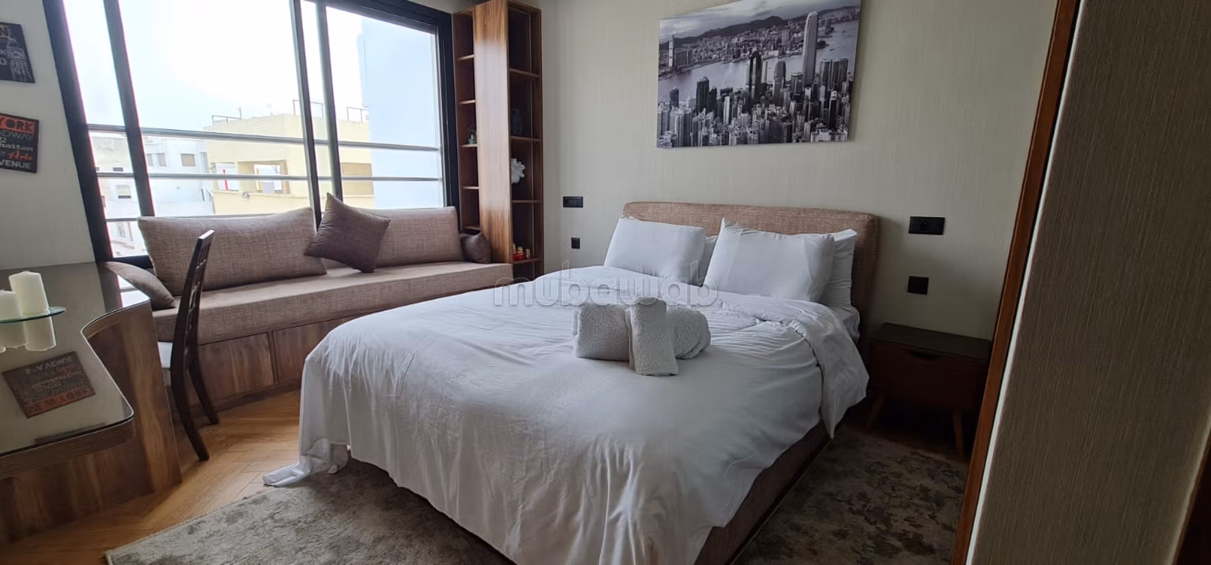 Furnished studio with a beautiful view for rent