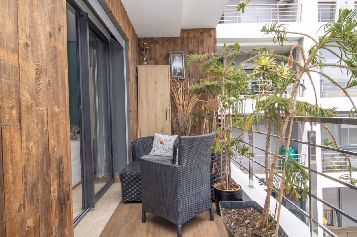 Supérieur Appartement 3 Ch. Meublé avec Terrasse en Résidence Fermée – Proche Bd Ghandi & Yacoub El Mansour