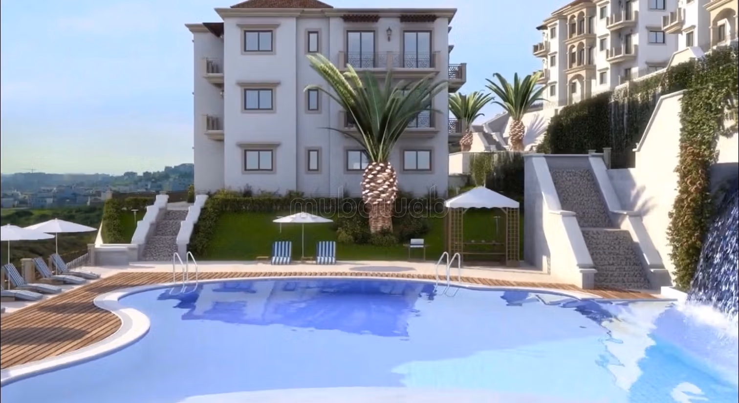 Très bel appartement en location à Du Golf. 3 belles chambres. Jardin et terrasse
