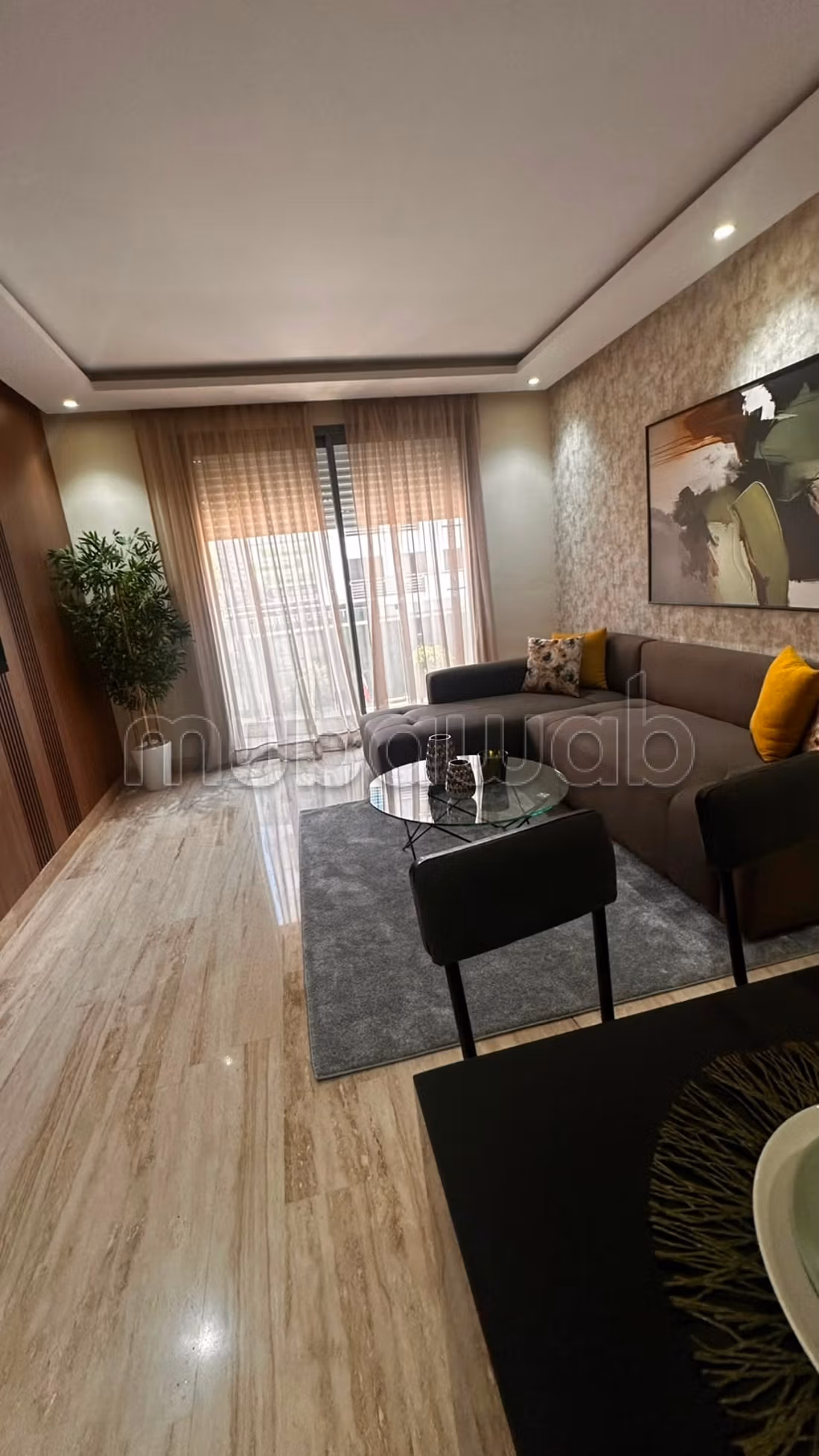 Furnished 2-bedroom apartment for rent on Anfa Boulevard