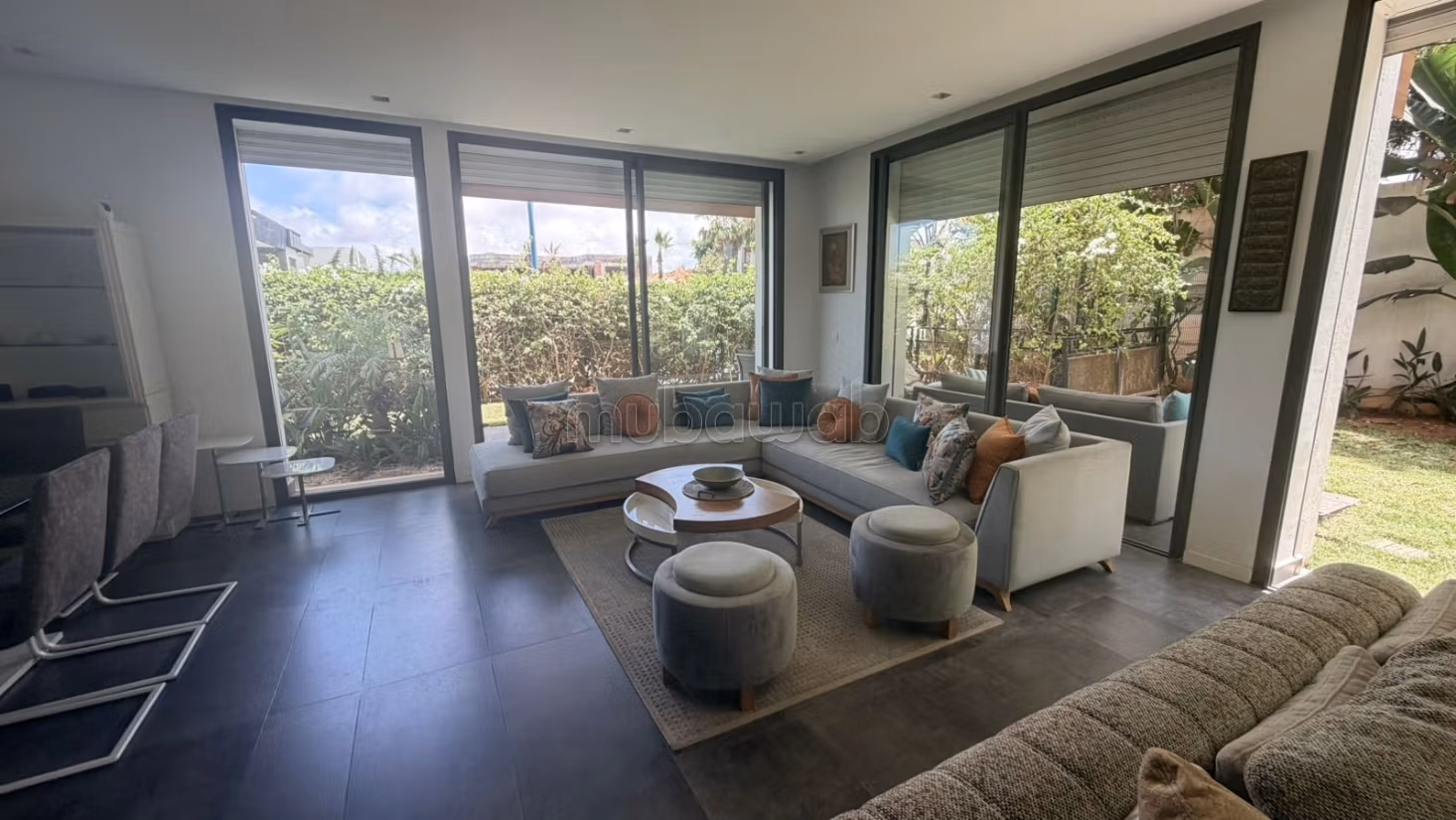 Luxe villa te huur in Dar Bouazza. 4 mooie slaapkamers. Gemeubileerd