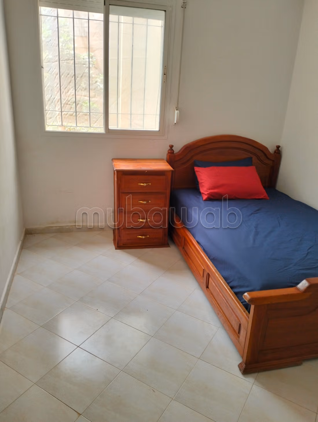 Location d'un appartement à Sala el Jadida. 
2 grandes pièces. 
Bien meublé