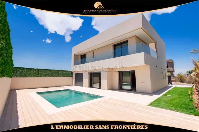 Villa vide à louer à Golf Akenza avec piscine privée et vue sur l’Atlas