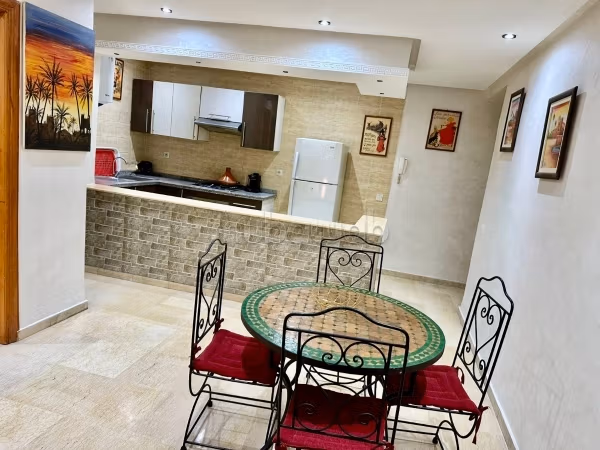 Beautiful apartment for rent in Guéliz. Area of 57 m². Furnished