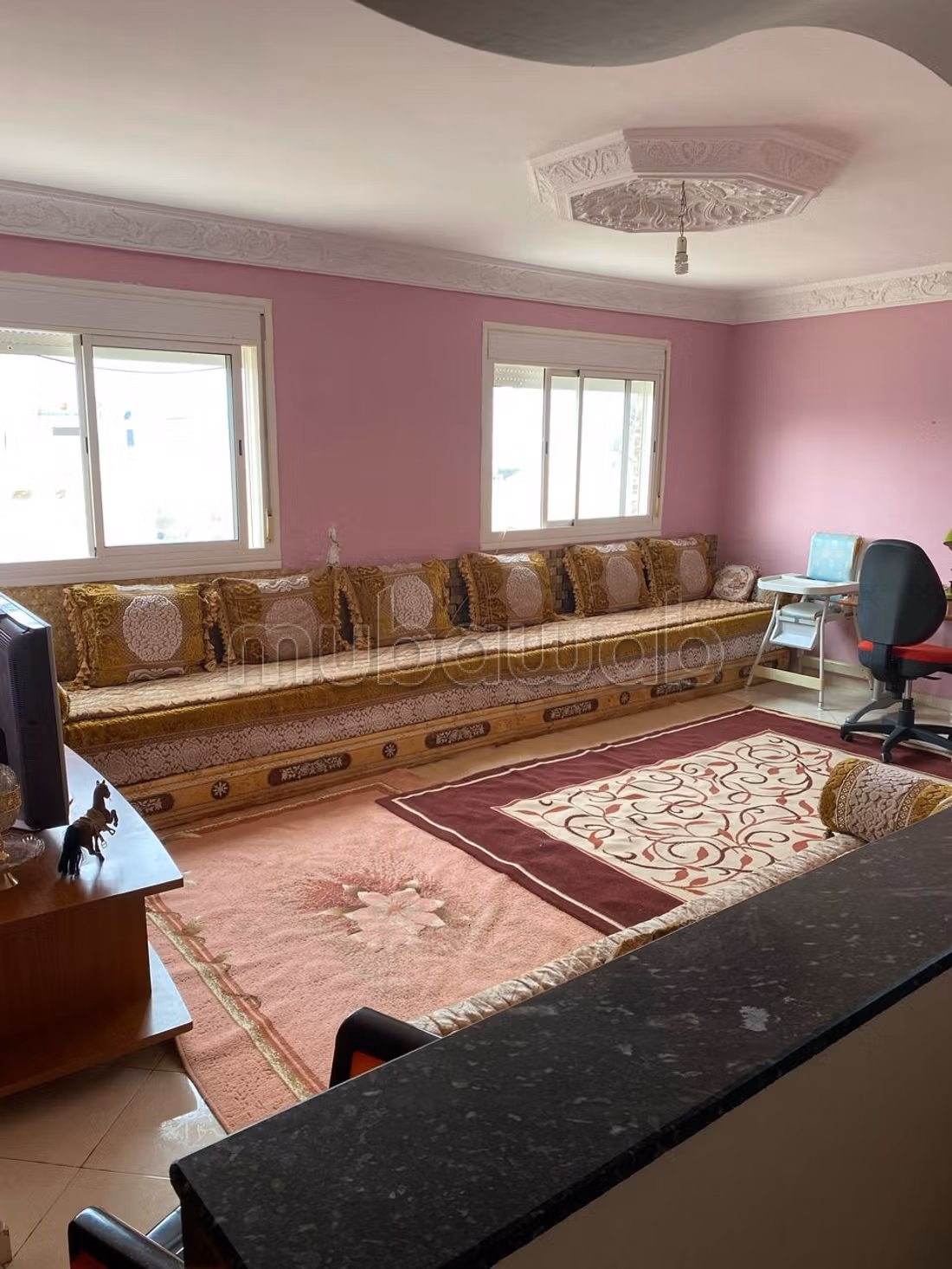 Find an apartment to buy in DIAR EL BOUGHAZ ETG 4 GZENAYA TANGER comfortable rooms. Thermal insulation and soundproofing, Secured door — 2