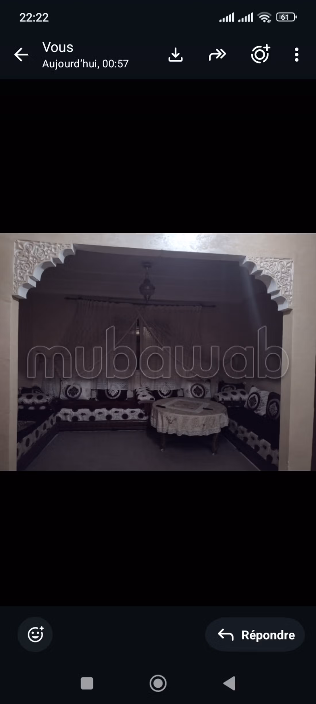 Louez cet appartement à Cité Adrar. 1 Pièce. Bien meublé