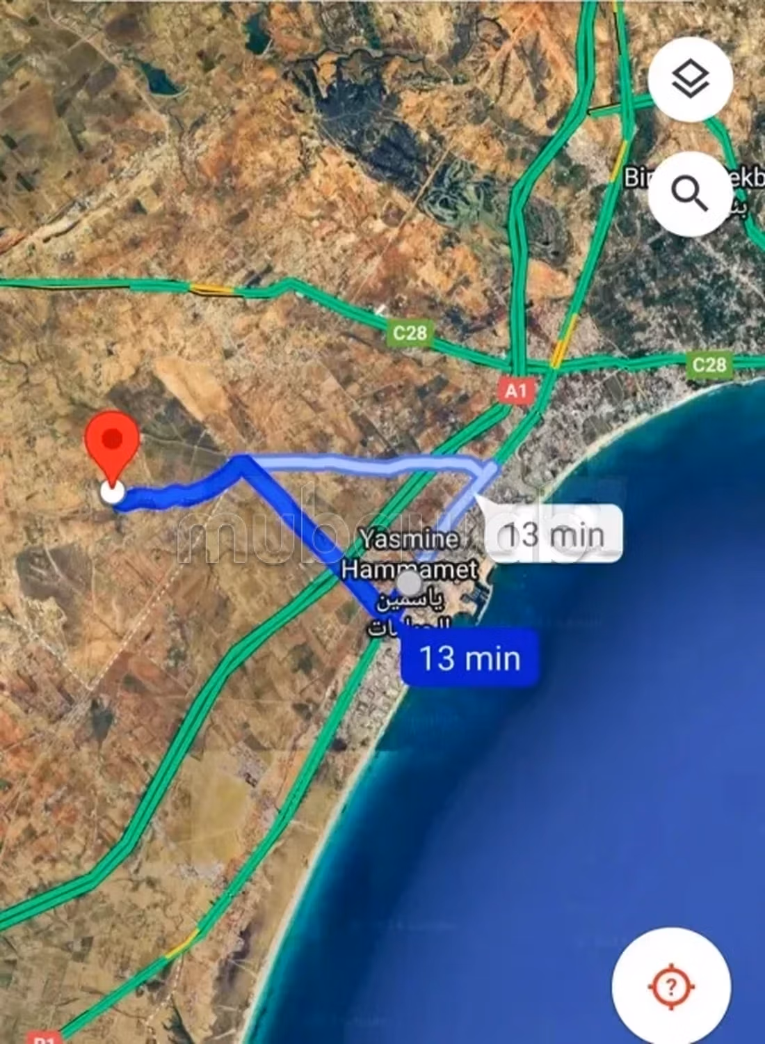 Lotto di terreno a Yasmine Hammamet