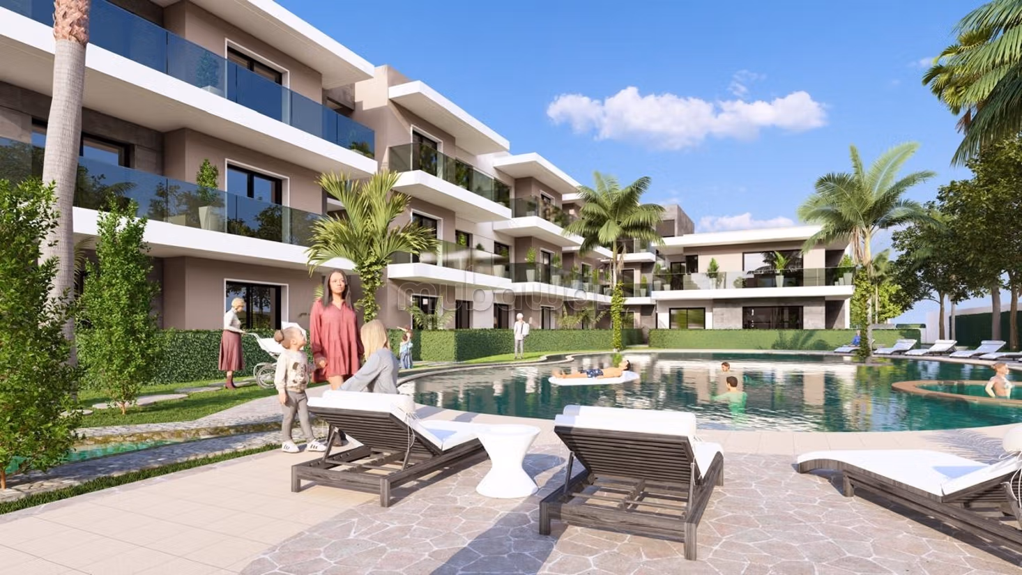 Appartement magnifique à vendre à Saïdia. 2 pièces magnifiques. Résidence avec concierge, et climatisation.