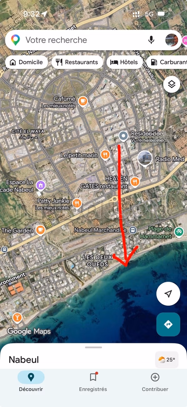 Appartamento vacanze in affitto a Hammamet Nord. 1 bella camera. Porta blindata, antenna parabolica
