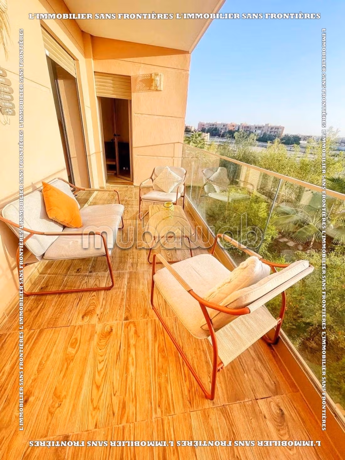 Appartement meublé à louer sur la route de Casablanca, Marrakech – 1er étage en résidence avec piscine — 5