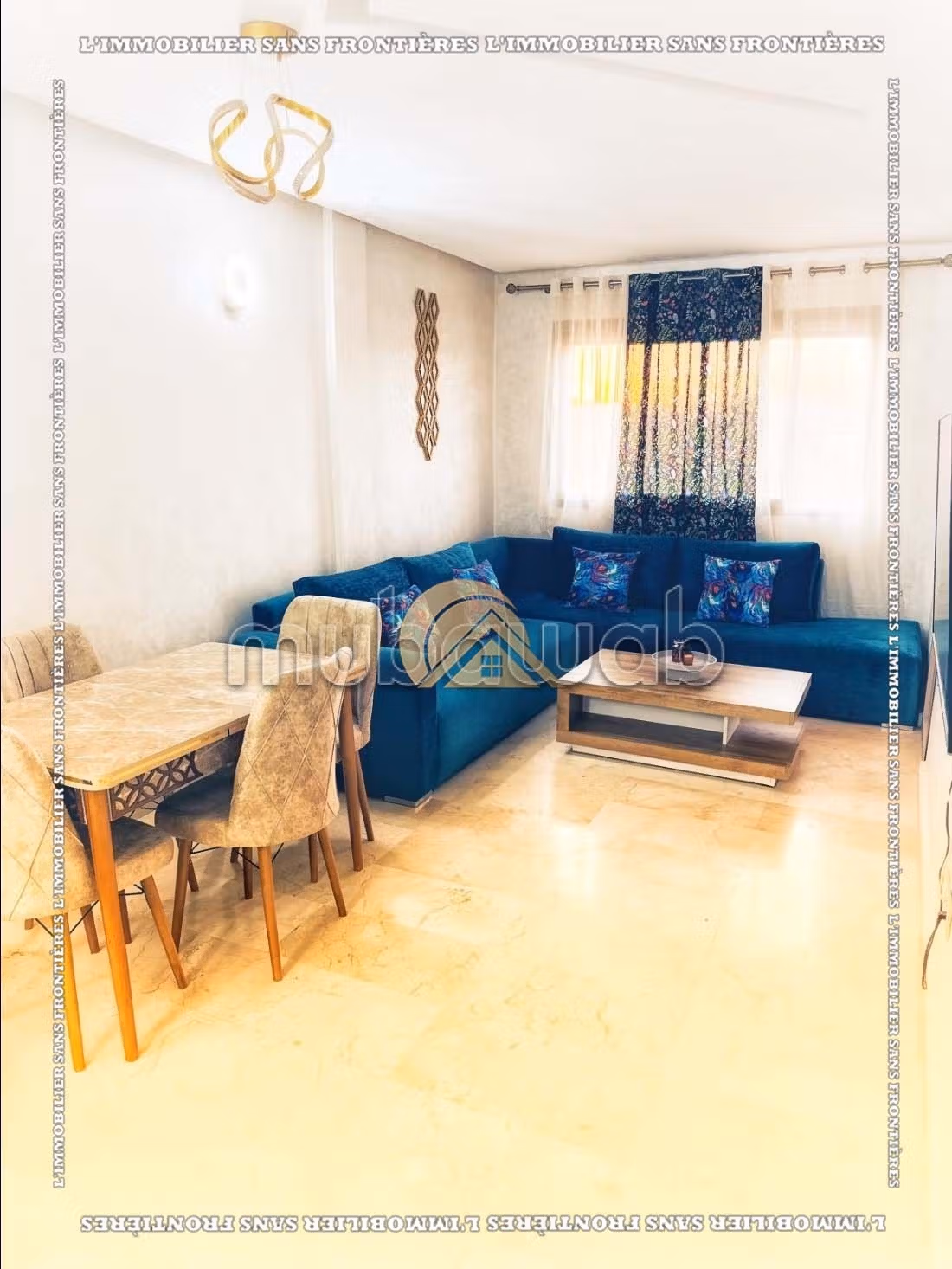 Appartement meublé à louer sur la route de Casablanca, Marrakech – 1er étage en résidence avec piscine — 3