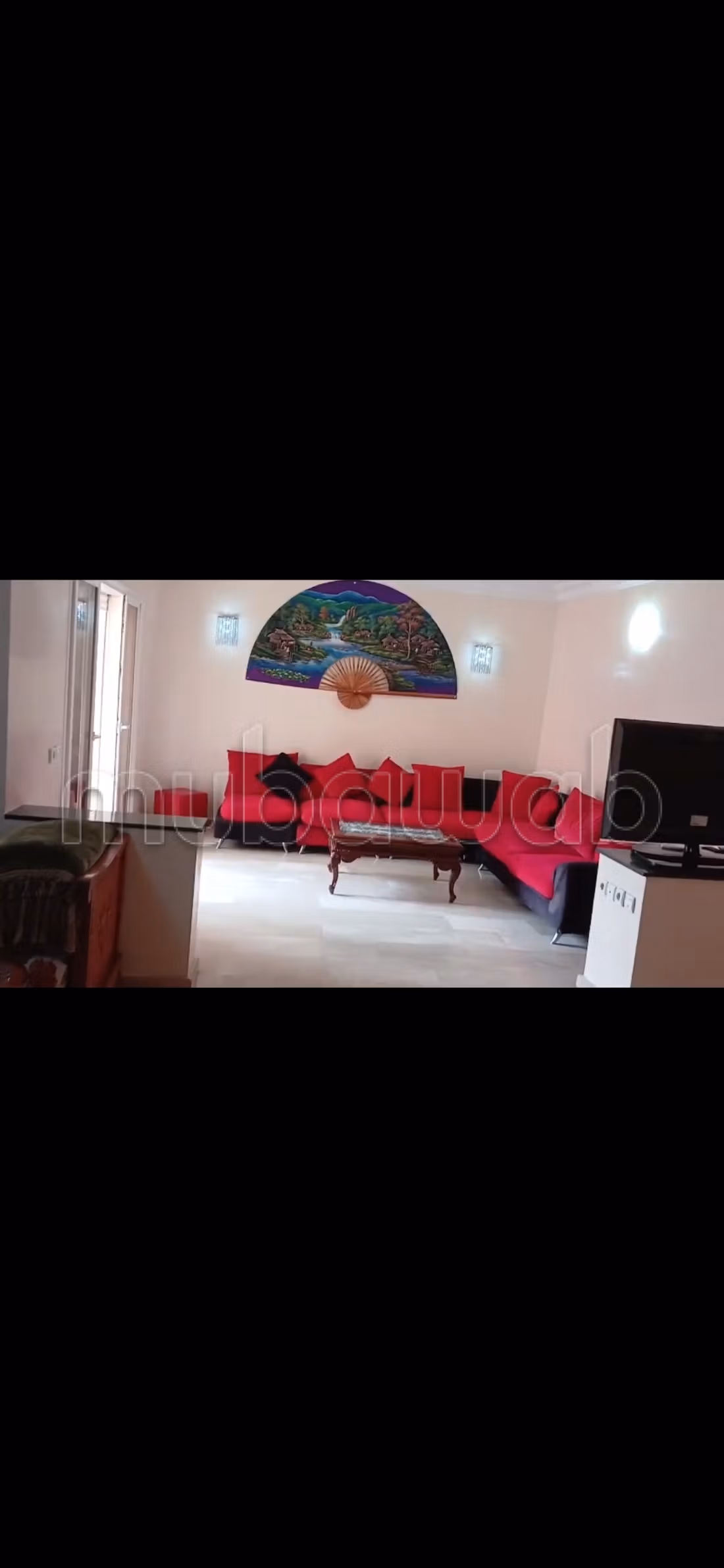 Appartement à louer à Guéliz. 
Surface de 90 m². 
Meublé — 2